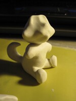 Clay chibi husky butt ruff figure 