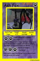 Ash Fox Traiding Card