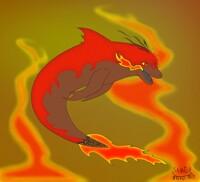 Fire dolphin / Dauphin de feu
