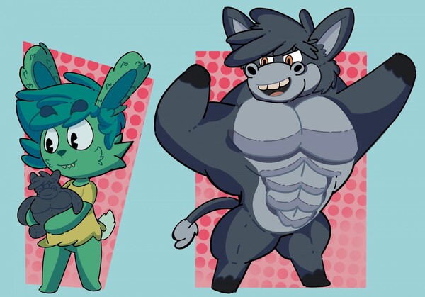 Young Villagers - Deadly and Alex by buffwolf14 &ndash; Fur Affinity [dot] net