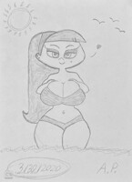 Betty Barrett on The Beach (Atomic Betty)