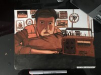 Me and my radio (self portrait edition)