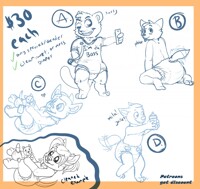 YCH Sheet 1: Babs being Babs.