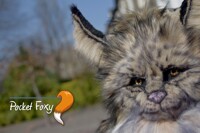 Realistic Lynx fursuit head