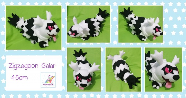 zigzagoon galar plush