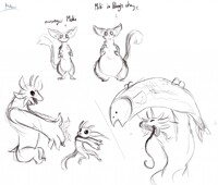 Pobog and some of her moki.