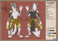 Redarou Greytail Ref Sheet Comm