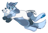 Plushie ych for blue-wolfy