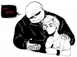 Ink!Sans Fanart by xxxkairigurlxxx -- Fur Affinity [dot] net