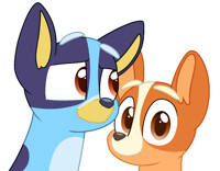 Bluey and Bingo - Bluey