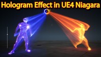 Hologram Effect | Unreal Engine Niagara Tutorial | UE4 Ni...