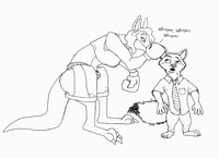 Roxie Roolan in Zootopia, w/Nick Wilde, WIP