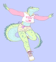 pastel gator (flat version)