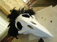 Raven skull mask in progress..