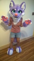 Cute Purple Fox Fursuit