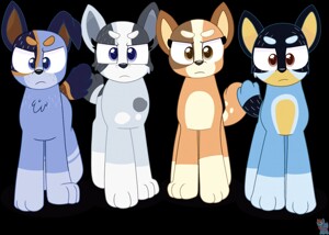 Bluey and Bingo - Bluey by RainbowEeveeYT -- Fur Affinity [dot] net