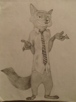 Nick Wilde Grayscale