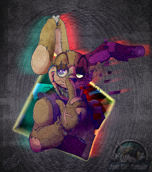 Comm: Trapped by Glitchtrap by AfraArt -- Fur Affinity [dot] net