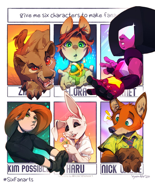 Six Fanarts by Val-Q -- Fur Affinity [dot] net