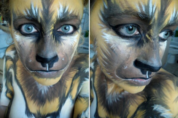Bowitzki Gold Face Paint Body Paint FOR Tiger Animal Painting for