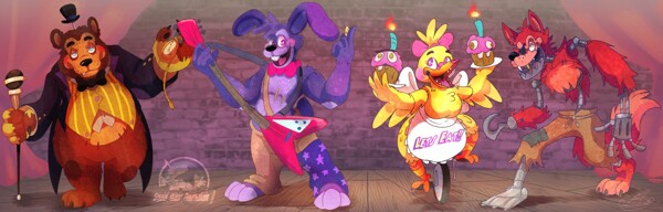 Five nights at Freddy's 1 redesign by fnafking1987x -- Fur Affinity [dot]  net