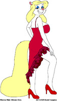 Minerva's Magenta Dress