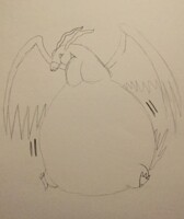 Swellable birdramon
