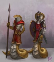 Snake bodyguards