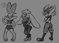 Scorbunny Body Sketches