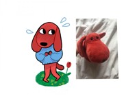 Chien rouge