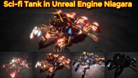 UE4 Niagara Sci fi Tank