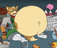 Puffed Up Falco Anim Gif Inflation By Eggo21 Fur Affinity Dot Net