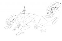 Racing Dragon Sketch
