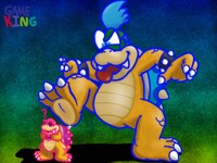 Bowser Jr. is eating Mario's Dish by Darknessslayer02 -- Fur Affinity [dot]  net