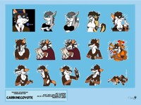Telegram stickerpack commission for CarbineCoyote
