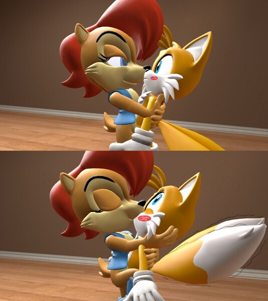 AMY CATCHES SONIC AND SALLY KISSING! - Sonic Plays Sonic World (FT Tails) 