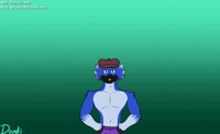 Muscle growth animation of Dandicoot