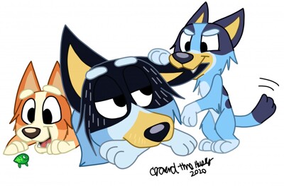 Bluey and Bingo Meet Bingo and Rolly by yingcartoonman -- Fur Affinity  [dot] net