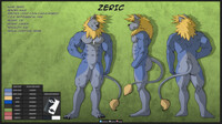 Zeric Ref Sheet (2020 Ed. SFW Nude-ish)