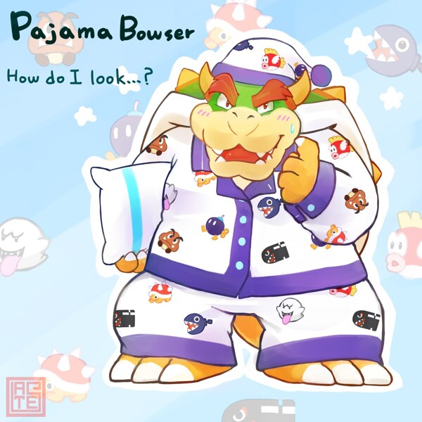 Bowser pajamas 2025