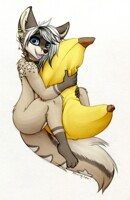 Plush banana
