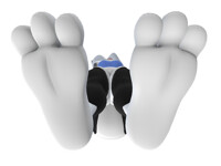 Sabrina Skunk Feet Close Up 3D 8