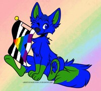 Snowki straight ally flag