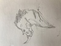 Practice sketch for gift
