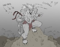 Monstrous Storm Feather Color Test 1