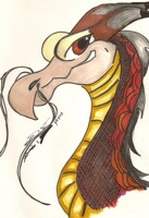 chinese asain dragon in color pt1