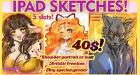 IPAD SKETCHES!(commission) 5 SLOTS! (CLOSED)