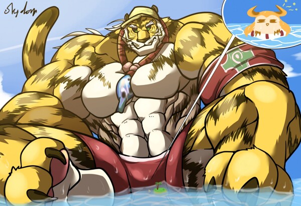 Muscle growth animation of Hikaru by Rio_dEyez by BrawnAnimations -- Fur  Affinity [dot] net