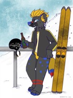 Skiing Yeen {Gift Art}