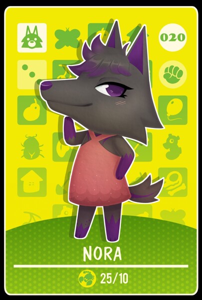 Nora Animal Crossing Card by Littledarkneco -- Fur Affinity [dot] net